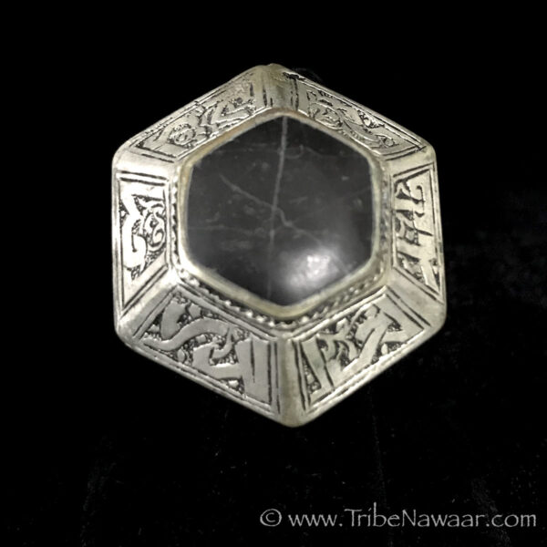 Turkomen Ring With Black Stone