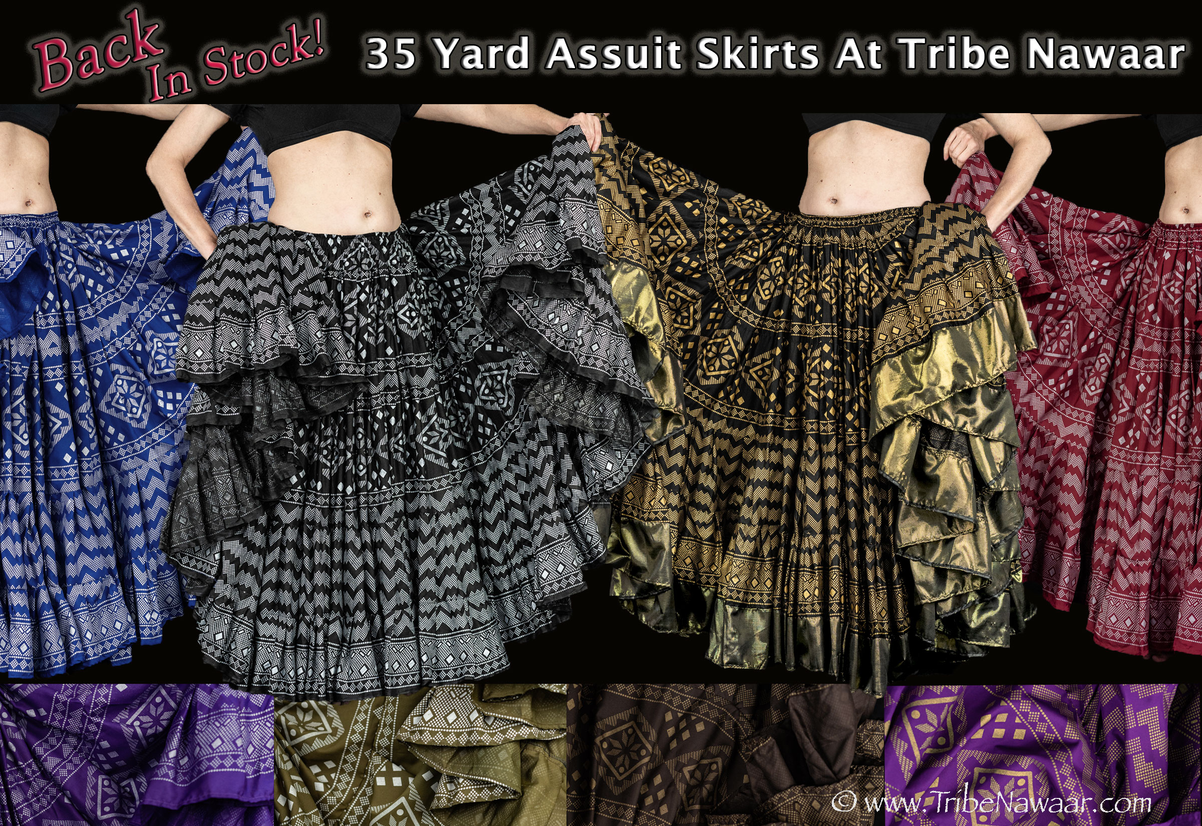 35 yard assuit skirts from Tribe Nawaar