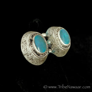 Double Turkomen ring with patina from Tribe Nawaar