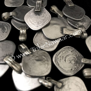 Square costume & jewelry making coins from Tribe Nawaar, detail