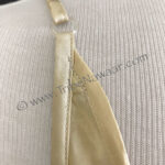 1920s ivory silk chemise slip, strap detail