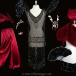 1920s Art Deco retro belly dance costume ombination from Tribe Nawaar