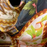 Art Nouveau silk pantaloons from Tribe Nawaar, fabric detail