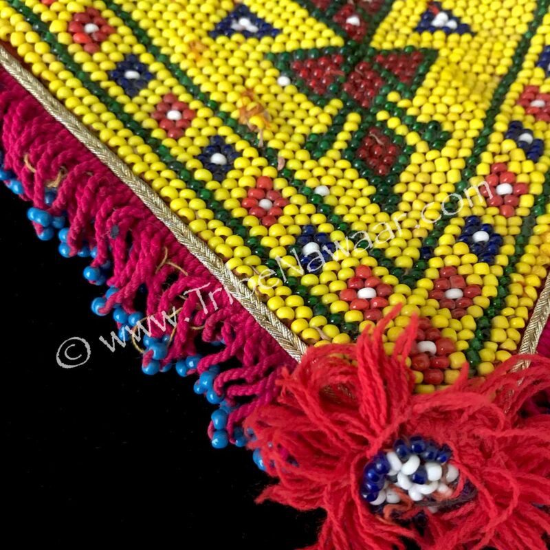 Traditional Beaded Triangle Textile #2