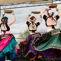 ATS® Basket Workshop with the Tribe Nawaar Belly Dance Company, troupe performance at Colorado Medieval Festival 2018