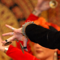 Playing zils while belly dancing is fun! Learn from us in our weekly classes, a specialty workshop or in a private lesson!