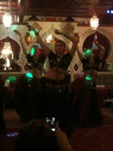 The Tribe Nawaar Dance Company performs in a restaurant setting 2011