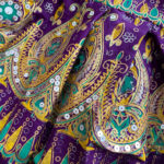 Purple opulence sparkle skirt available from The Nawaar Marketplace at www.TribeNawaar.com (fabric detail)