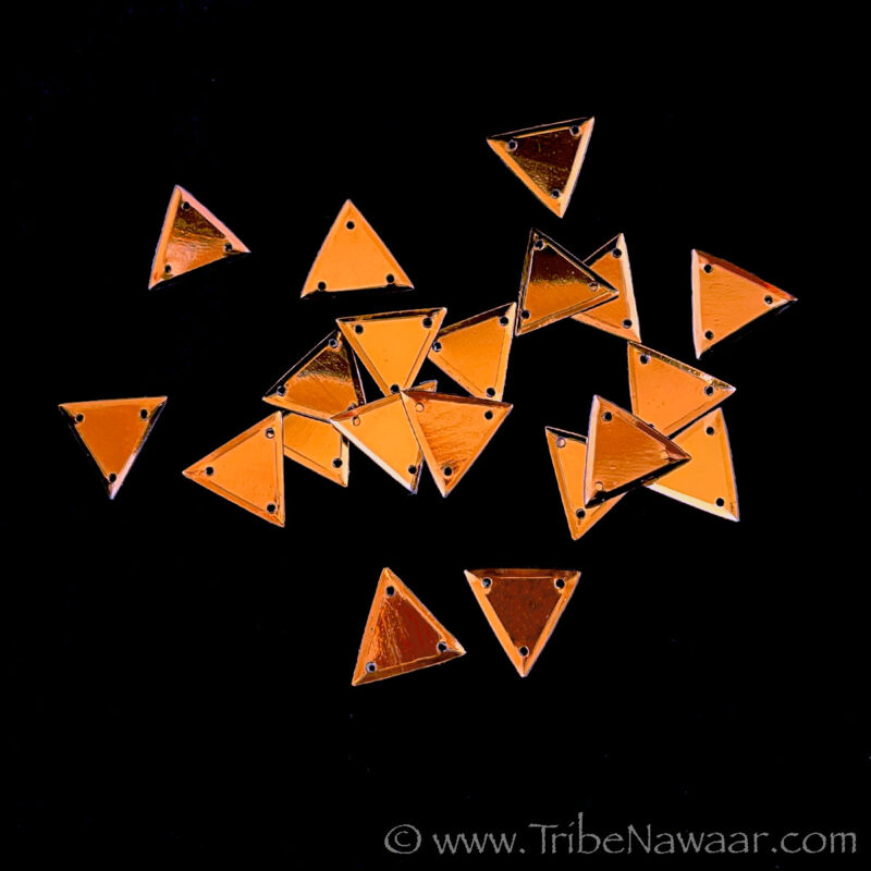 Copper Bronze Pyramid Sequins