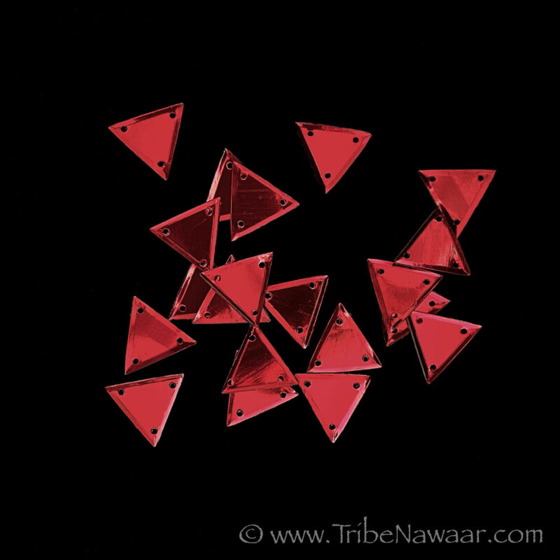 Dark Garnet Pyramid Sequins
