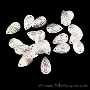 Silver Teardrop Sequins