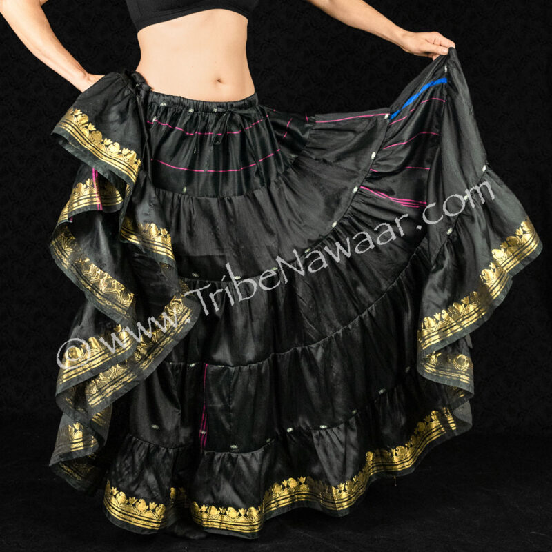 Onyx Black Lakshmi Skirt