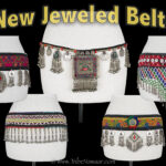 Jeweled belly dance belts - Kuchi belts from The Nawaar Marketplace at www.TribeNawaar.com