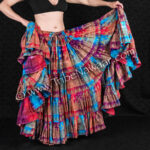 Mardi Gras sparkle skirt, 25 yard glittered skirt from The Nawaar Marketplace at www.TribeNawaar.com