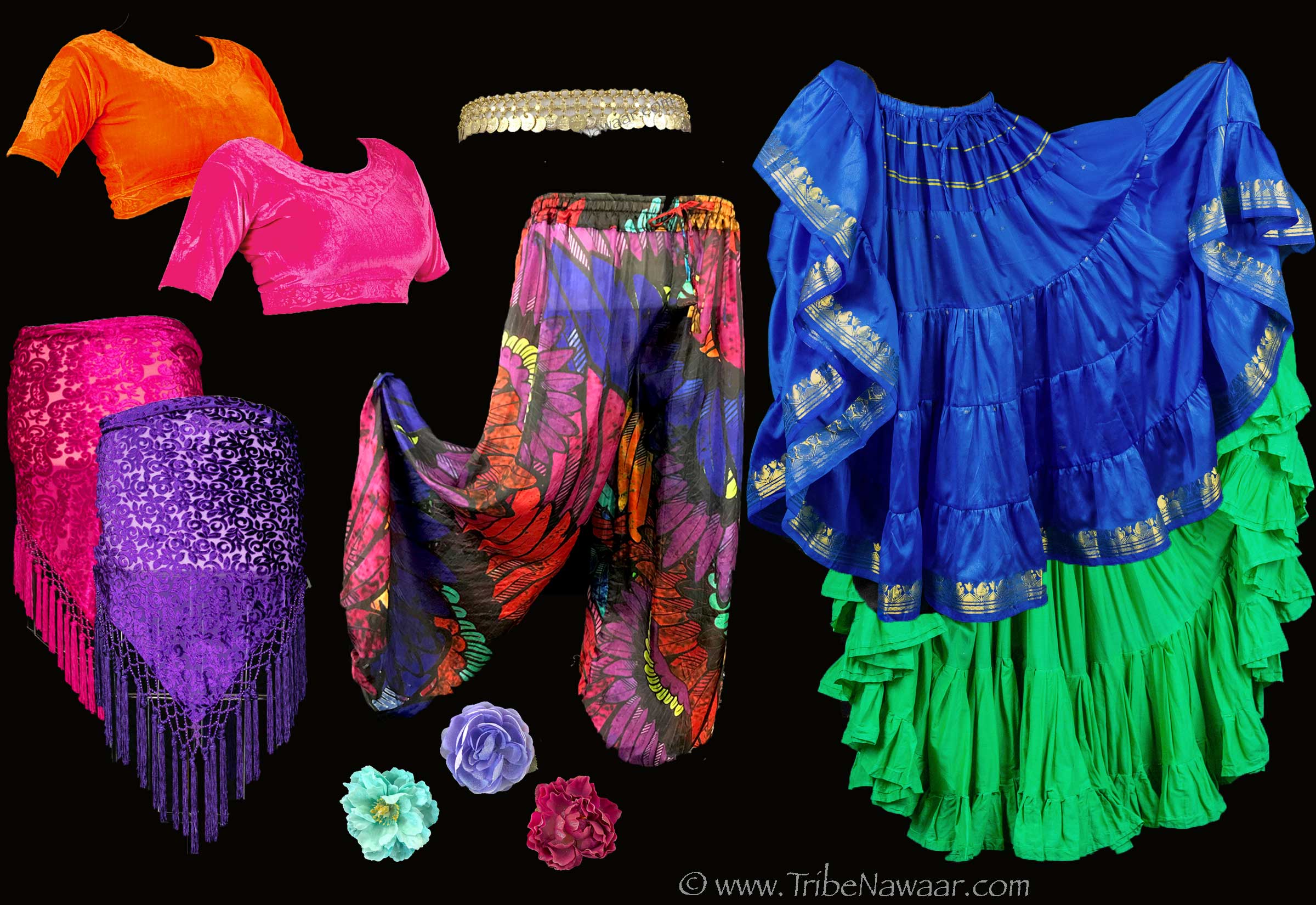Summer 2022 costuming combo from The Nawaar Marketplace- all belly dance costuming and accessories available at www.TribeNawaar.com