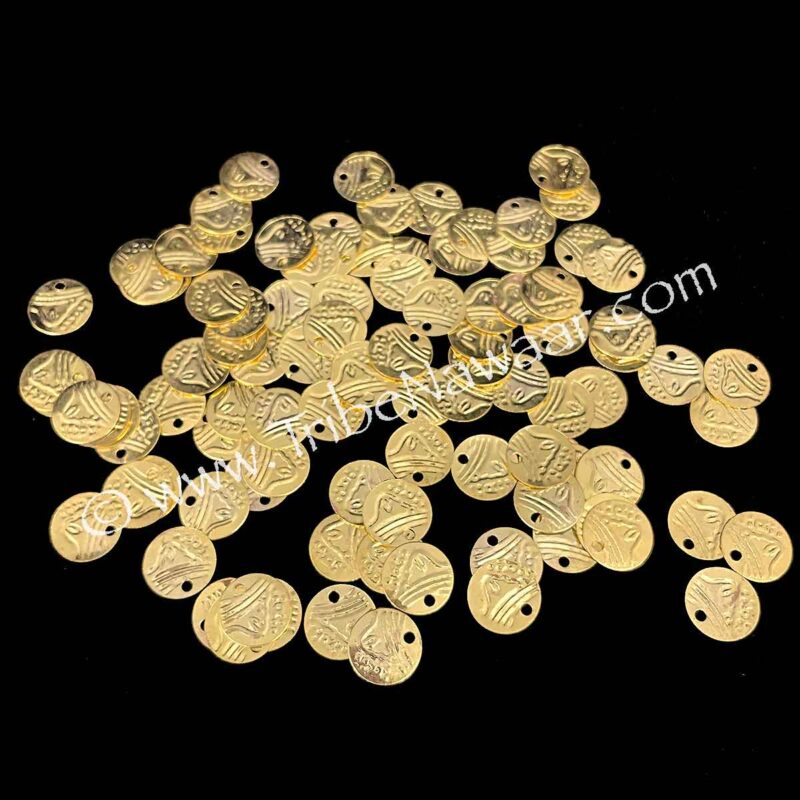 Gold Toned DIY Belly Dance Coins, 1/2″