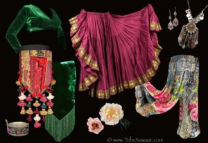 2023 spring costuming combo from the Nawaar Marketplace- all belly dance costuming and accessories available at www.TribeNawaar.com