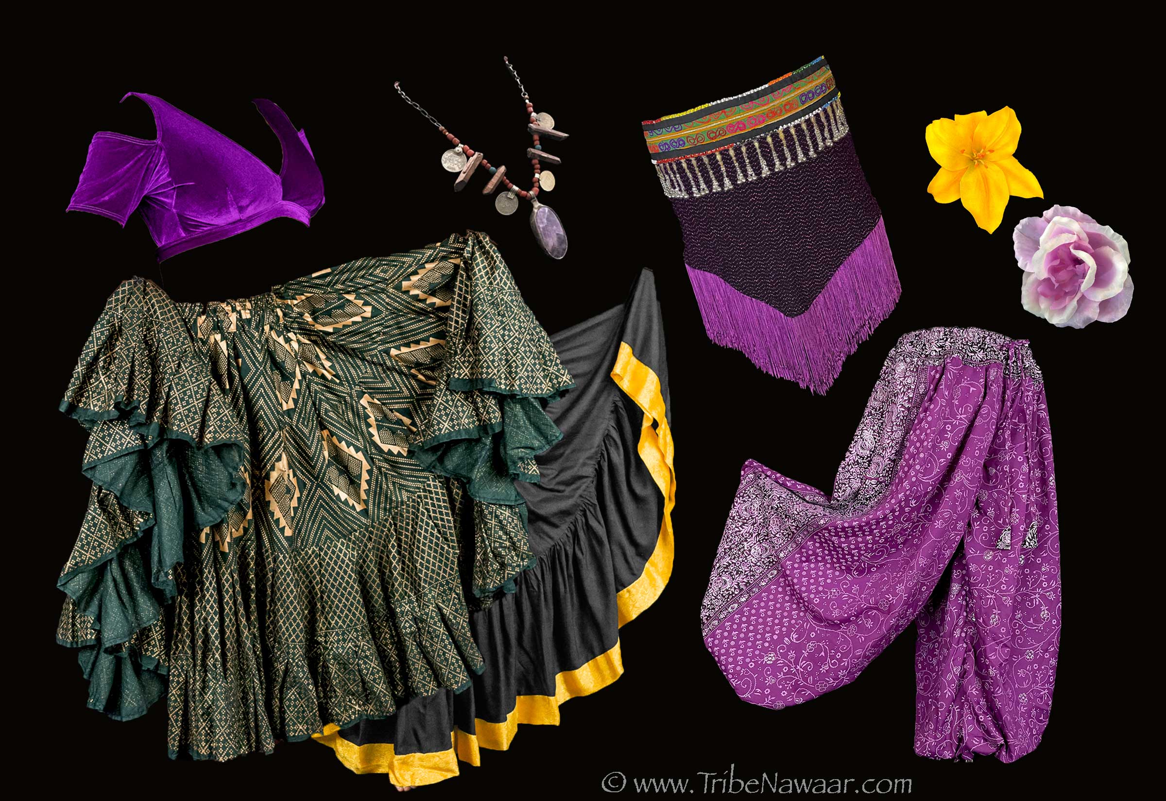2023 summer costuming combo from the Nawaar Marketplace- all belly dance costuming and accessories available at www.TribeNawaar.com