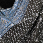 Black Madhura Sparkle Pantaloons available at the Nawaar Marketplace at www.TribeNawaar.com (fabric detail)