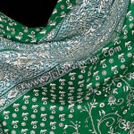 Emerald Madhura Sparkle Pantaloons available at the Nawaar Marketplace at www.TribeNawaar.com (fabric detail)
