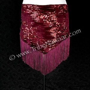 Sparkling Merlot Deluxe Fringe Scarf