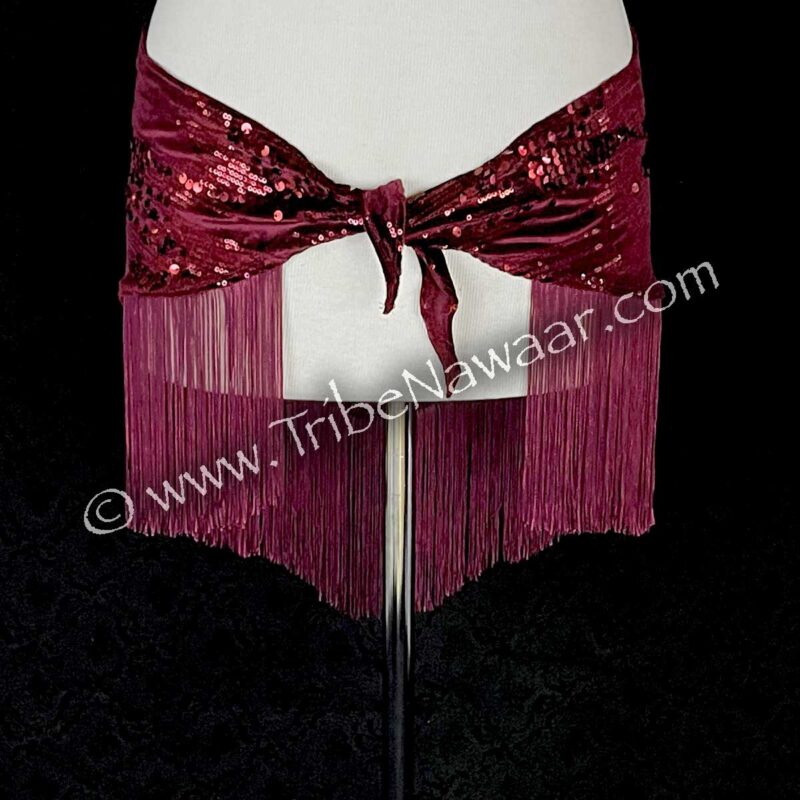 Sparkling Merlot Deluxe Fringe Scarf