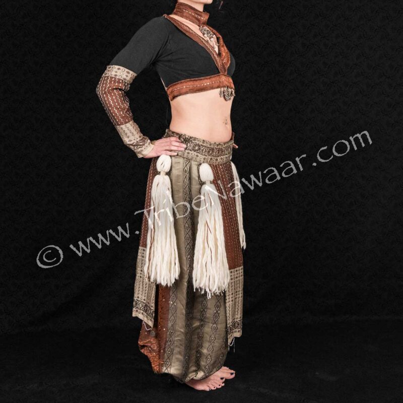 Custom Nawaar Sari Set (Consignment rmoc3-27)
