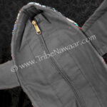 Nomad bag available on consignment thru The Nawaar Marketplace at www.TribeNawaar.com (view of zipper closure)