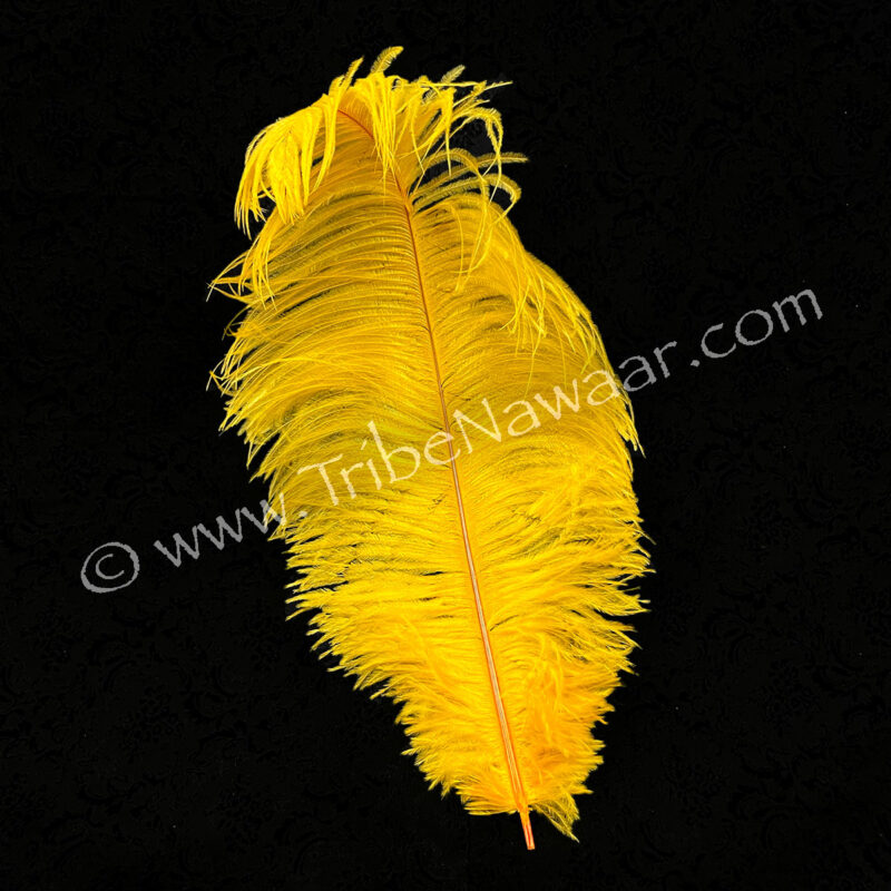 Yellow Ostrich Feather