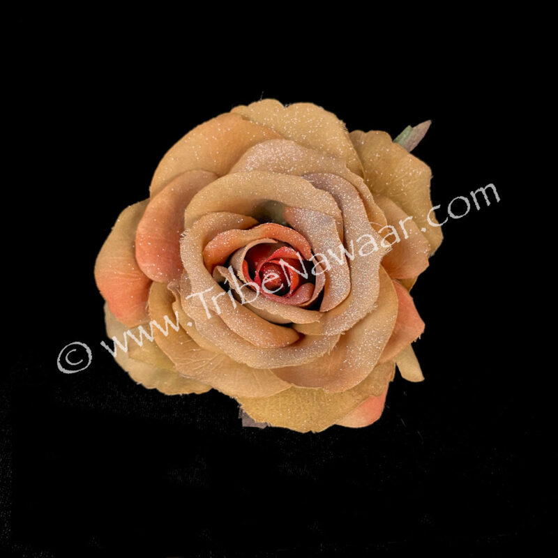 Autumn Rose Flower Hair Clip