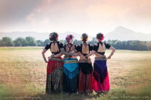 Steph, Kristin, Jennifer and Rebecca of the Nawaar Dance Company in Boulder, Colorado.
