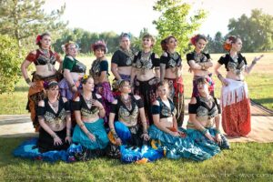 Nawaar Dance Company and students perform at the Farm in Boulder, Colorado.