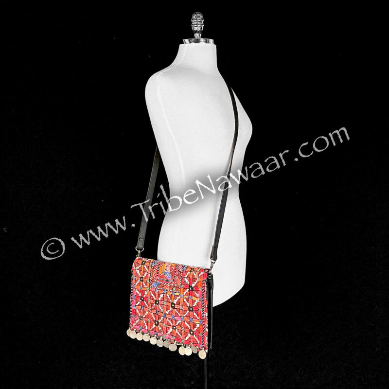 Aurora Vintage Textile Leather Purse