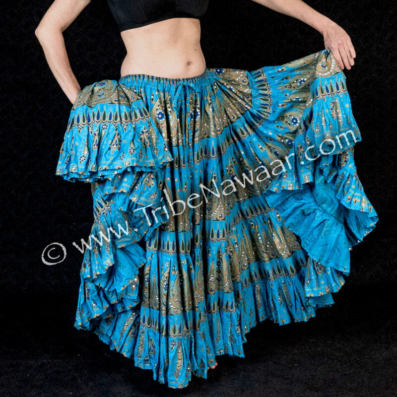 Regal Turquoise Sparkle Skirt
