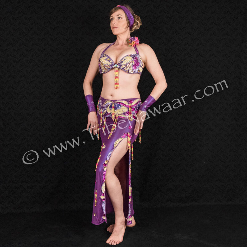 Purple Belly Dance Set (Consignment skell2-3)