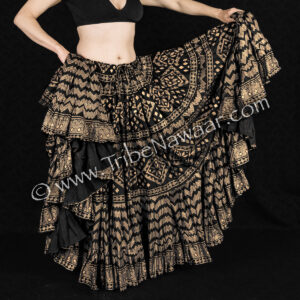 Black & Gold Assuit Skirt