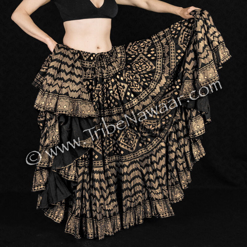 Black & Gold Assuit Skirt