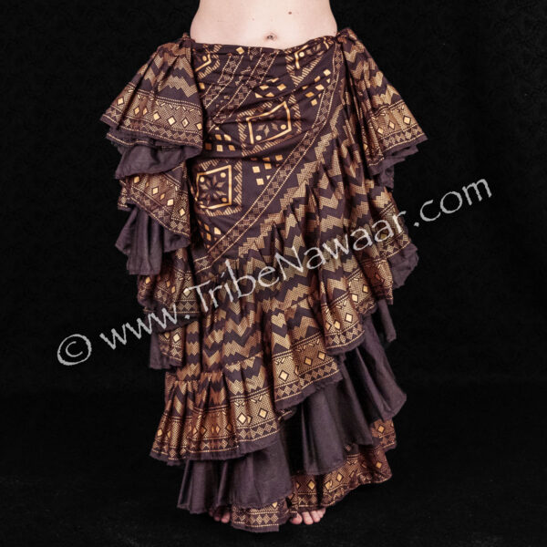 Cocoa Brown Assuit Skirt