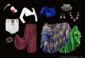 Winter costuming combo 2024 from The Nawaar Marketplace- all belly dance costuming and accessories available at www.TribeNawaar.com