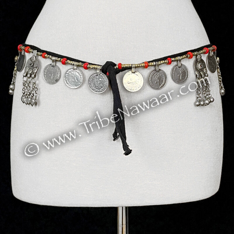 Vintage Kuchi Jeweled Pendant Belt #6
