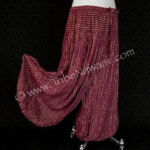 Burgundy pinstripe pantaloons available at the Nawaar Marketplace at www.TribeNawaar.com