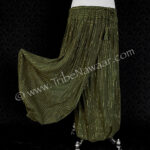 Olive pinstripe pantaloons available at the Nawaar Marketplace at www.TribeNawaar.com