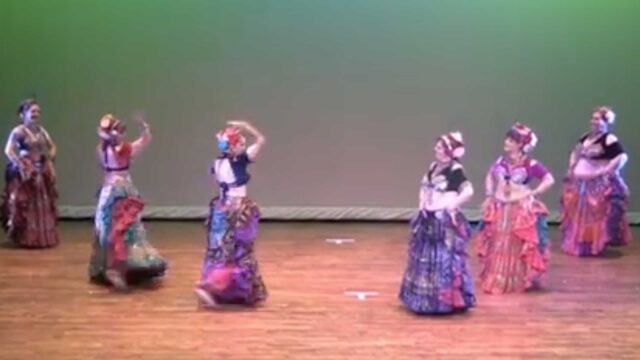 Nawaar Dance Company performing to Lindsey Stirling's 'Roundtable Rival' at SWAY's 10th Anniversary Showcase at the Lincoln Center in Fort Collins