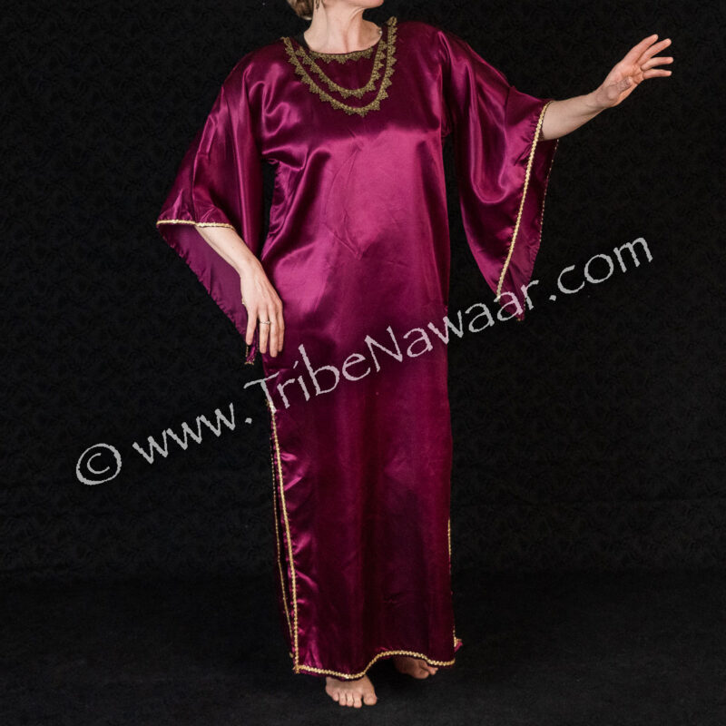 Burgundy Satin Cover Up(Consignment lgoo1-10)