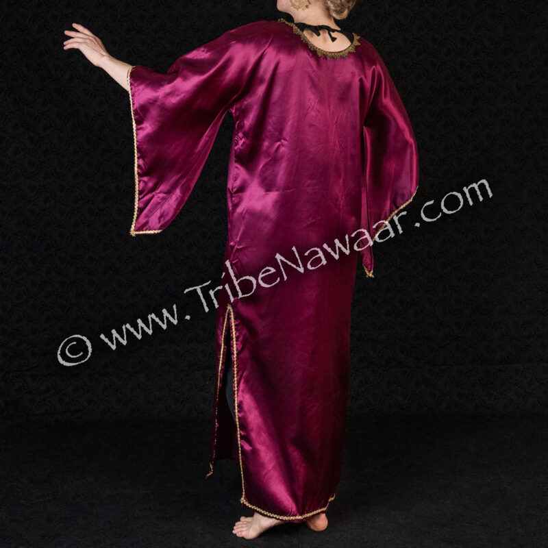 Burgundy Satin Cover Up(Consignment lgoo1-10)