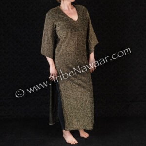 Black & Gold Cover Up Or Base Dress(Consignment gkan1-2)