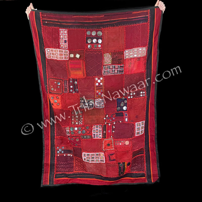 Large Red Banjara Textile (Consignment kahein1-10)