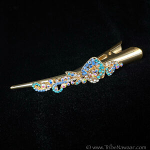 Gold Rhinestone Hair Clip (Consignment)