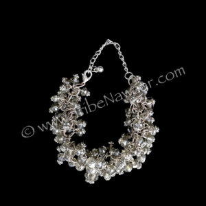 Charcoal Crystal Bead Bracelet (Consignment TN1940)