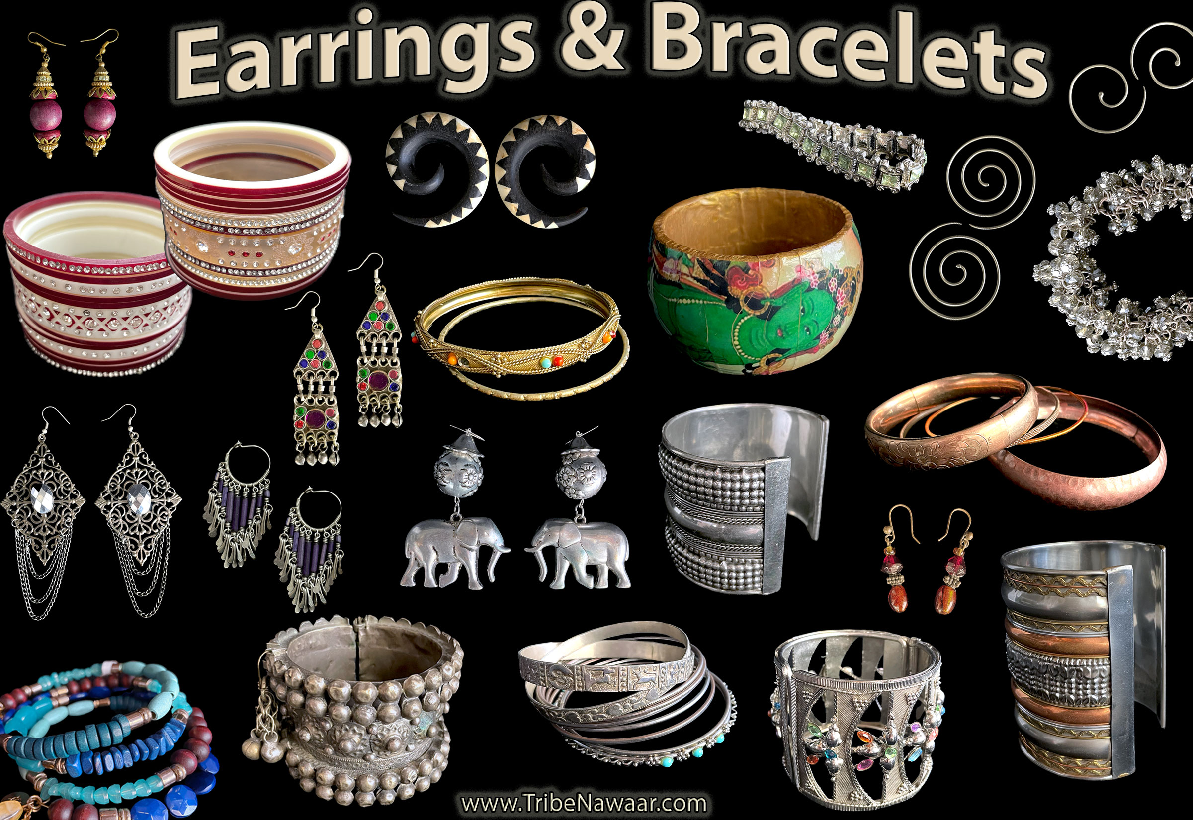 The best bracelets & earrings for belly dance and special occasions.